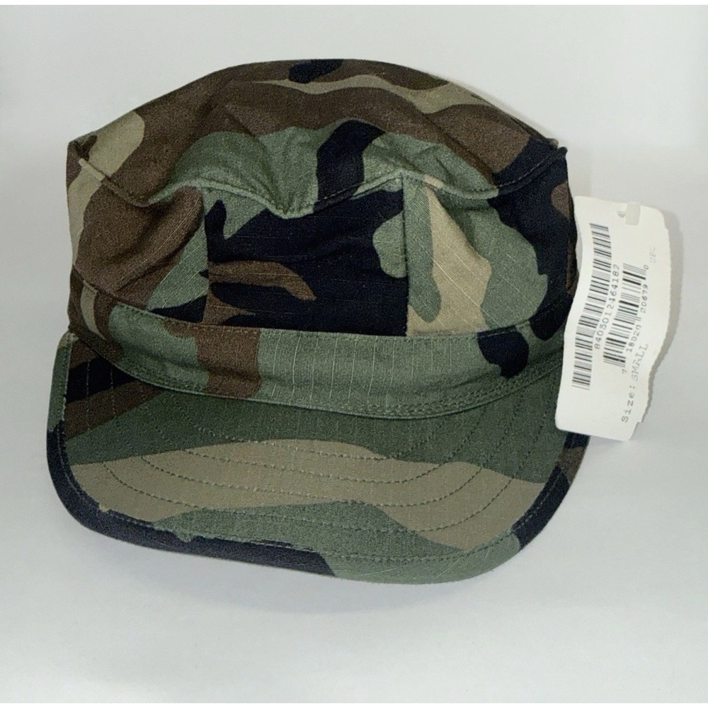 US Military‎ Woodland Camo Camouflage USGI Patrol Cap Hat Size 7 1/4